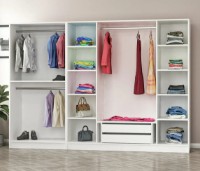 Dulap Trendy Kale 3873 White/Walnut 270x210x52cm GTR004323 imaginea #2 — magazin online Desire.md