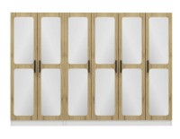 Dulap Trendy Kale 3873 White/Walnut 270x210x52cm GTR004323 imaginea #3 — magazin online Desire.md