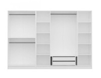 Dulap Trendy Kale 3873 White/Walnut 270x210x52cm GTR004323 imaginea #4 — magazin online Desire.md