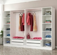 Dulap Trendy Kale 3874 White/Walnut 270x210x52cm GTR004324 imaginea #2 — magazin online Desire.md