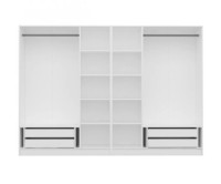 Dulap Trendy Kale 3874 White/Walnut 270x210x52cm GTR004324 imaginea #3 — magazin online Desire.md