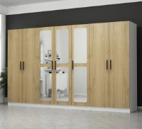 Dulap Trendy Kale 3875 White/Walnut 315x210x52cm GTR004325 imaginea #4 — magazin online Desire.md