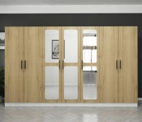 Dulap Trendy Kale 3875 White/Walnut 315x210x52cm GTR004325