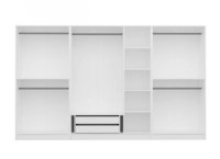 Dulap Trendy Kale 3875 White/Walnut 315x210x52cm GTR004325 imaginea #3 — magazin online Desire.md