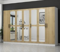 Dulap Trendy Kale 3876 White/Walnut 315x210x52cm GTR004326 imaginea #4 — magazin online Desire.md