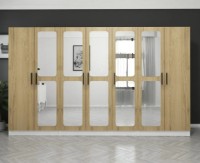 Dulap Trendy Kale 3876 White/Walnut 315x210x52cm GTR004326