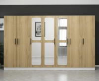 Dulap Trendy Kale 3877 White/Walnut 315x210x52cm GTR004327