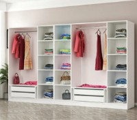 Dulap Trendy Kale 3877 White/Walnut 315x210x52cm GTR004327 imaginea #2 — magazin online Desire.md