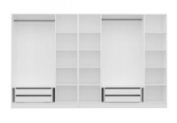 Dulap Trendy Kale 3877 White/Walnut 315x210x52cm GTR004327 imaginea #3 — magazin online Desire.md