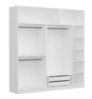 Dulap Trendy Kale 3930 White 225x255x52cm GTR004332 imaginea #3 — magazin online Desire.md