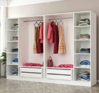 Dulap Trendy Kale 3957 White/Walnut 270x210x52cm GTR004349 imaginea #3 — magazin online Desire.md