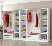 Dulap Trendy Kale 3959 White/Walnut 315x210x52cm GTR004350 imaginea #4 — magazin online Desire.md