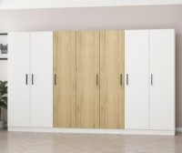 Dulap Trendy Kale 3959 White/Walnut 315x210x52cm GTR004350