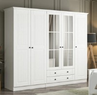 Dulap Trendy Kale 4018 White 225x190x52cm GTR004379 imaginea #2 — magazin online Desire.md