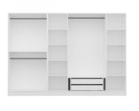 Dulap Trendy Kale 4929 White 270x190x52cm GTR004391 imaginea #3 — magazin online Desire.md