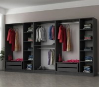 Dulap Trendy Kale 4944 Anthracit 360x190x52cm GTR004402 imaginea #3 — magazin online Desire.md