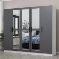 Dulap Trendy Kale 4959 White/Anthracit 225x190x52cm GTR004411 imaginea #5 — magazin online Desire.md