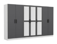 Dulap Trendy Kale 4964 White/Anthracit 315x190x52cm GTR004416 imaginea #3 — magazin online Desire.md