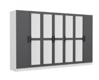 Dulap Trendy Kale 4965 White/Anthracit 315x190x52cm GTR004417 imaginea #3 — magazin online Desire.md