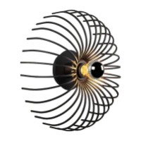 Candelabru de perete Trendy Aspendos N-645 Black 12x36x12cm GTR002258