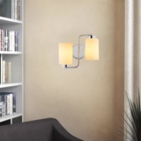 Candelabru de perete Trendy Balcova N-346 Silver/White 32x28x32cm GTR002269 imaginea #3 — magazin online Desire.md