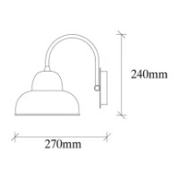 Candelabru de perete Trendy Berceste 180NEGRU-A Black 27x24x20cm GTR002328 imaginea #2 — magazin online Desire.md