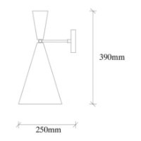 Бра Trendy Berceste 184VINTAGE-A Bronze 25x39x19cm GTR002330 фото №2 — интернет-магазин Desire.md