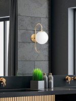 Candelabru de perete Trendy Bijuterie 10565 Gold/White 27x36x15cm GTR002197 imaginea #3 — magazin online Desire.md