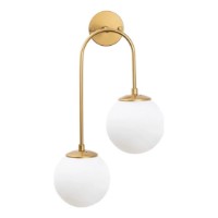 Candelabru de perete Trendy Bijuterie 10585 Gold/White 24x55x30cm GTR002221