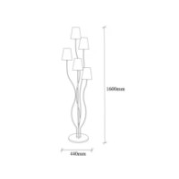 Lampadar Trendy Bonibon 13241 Gold/Beige 44x160x44cm GTR002839 imaginea #2 — magazin online Desire.md