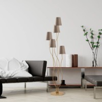 Lampadar Trendy Bonibon 13241 Gold/Beige 44x160x44cm GTR002839 imaginea #3 — magazin online Desire.md