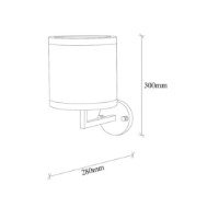 Candelabru de perete Trendy Calea 11610 Bronze/Cream 18x30x28cm GTR002192 imaginea #2 — magazin online Desire.md