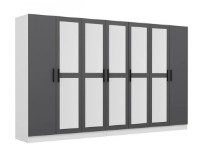 Dulap Trendy Kale 4967 White/Anthracit 315x190x52cm GTR004419 imaginea #3 — magazin online Desire.md