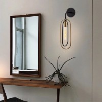 Candelabru de perete Trendy Cerco 3151 Black/Gold 17x45x14cm GTR002354 imaginea #3 — magazin online Desire.md