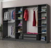 Шкаф Trendy Kale 4976 Anthracit 270x190x52cm GTR004422 фото №2 — интернет-магазин Desire.md