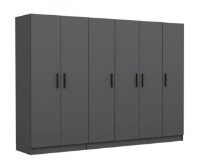 Шкаф Trendy Kale 4976 Anthracit 270x190x52cm GTR004422 фото №3 — интернет-магазин Desire.md