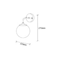 Бра Trendy Corn 12215 Gold/White 15x27x21cm GTR002193 фото №2 — интернет-магазин Desire.md