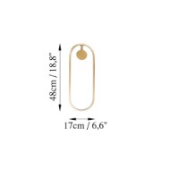 Candelabru de perete Trendy Cutie 13557 Gold 17x48x10cm GTR002163 imaginea #2 — magazin online Desire.md