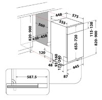 Maşină de spălat vase încorporabilă Whirlpool WH6PB10BS7A0 imaginea #4 — magazin online Desire.md