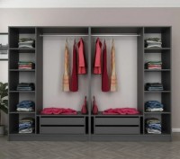 Шкаф Trendy Kale 4990 Anthracit 270x190x52cm GTR004432 фото №3 — интернет-магазин Desire.md