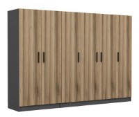 Dulap Trendy Kale 5003 Anthracit/Dore 270x190x52cm GTR004439 imaginea #3 — magazin online Desire.md