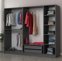 Dulap Trendy Kale 5013 Anthracit/Dore 225x190x52cm GTR004443 imaginea #2 — magazin online Desire.md