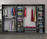 Dulap Trendy Kale 5014 Anthracit/Dore 270x190x52cm GTR004444 imaginea #3 — magazin online Desire.md