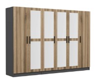 Dulap Trendy Kale 5015 Anthracit/Dore 270x190x52cm GTR004445 imaginea #3 — magazin online Desire.md