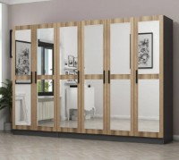 Dulap Trendy Kale 5016 Anthracit/Dore 270x190x52cm GTR004446 imaginea #4 — magazin online Desire.md