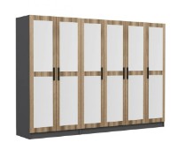 Dulap Trendy Kale 5016 Anthracit/Dore 270x190x52cm GTR004446 imaginea #3 — magazin online Desire.md