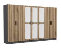 Dulap Trendy Kale 5018 Anthracit/Dore 315x190x52cm GTR004448 imaginea #3 — magazin online Desire.md