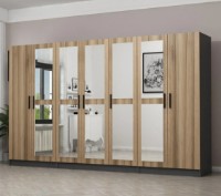 Dulap Trendy Kale 5019 Anthracit/Dore 315x190x52cm GTR004449 imaginea #4 — magazin online Desire.md