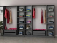 Dulap Trendy Kale 5021 Anthracit/Dore 315x190x52cm GTR004451 imaginea #3 — magazin online Desire.md