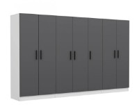 Dulap Trendy Kale 5055 White/Anthracit 315x210x52cm GTR004466 imaginea #3 — magazin online Desire.md